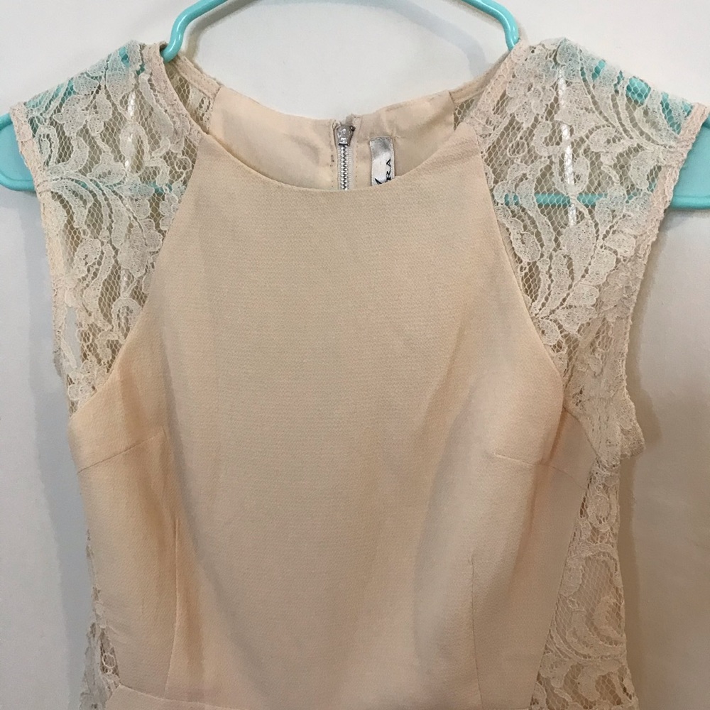 Cream lace dress
